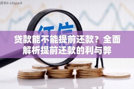 云霄贷款能不能提前还款？全面解析提前还款的利与弊