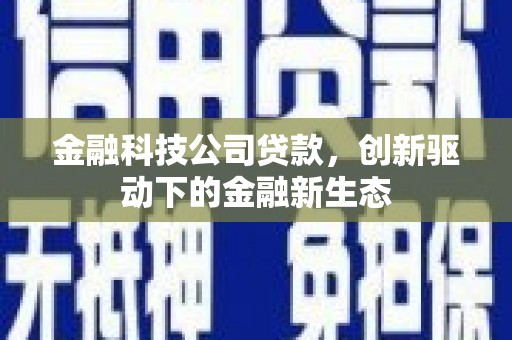 云霄金融科技公司贷款，创新驱动下的金融新生态