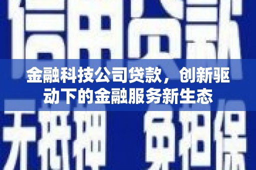 云霄金融科技公司贷款，创新驱动下的金融服务新生态