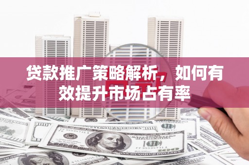 云霄贷款推广策略解析，如何有效提升市场占有率