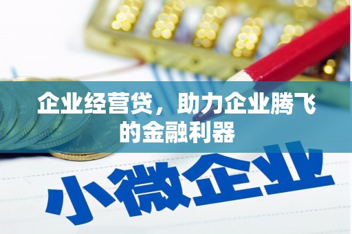 云霄企业经营贷，助力企业腾飞的金融利器