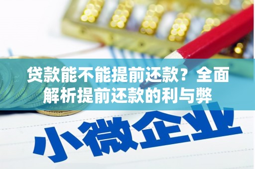 云霄贷款能不能提前还款？全面解析提前还款的利与弊