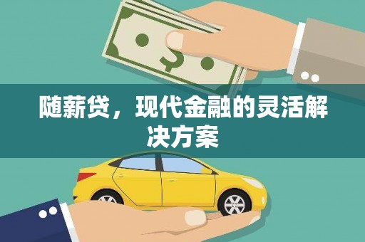 云霄随薪贷，现代金融的灵活解决方案