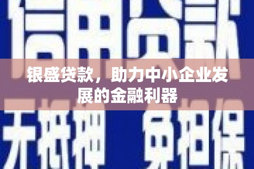 云霄银盛贷款，助力中小企业发展的金融利器