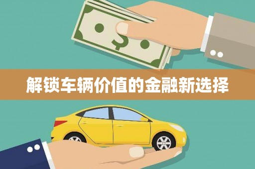 云霄解锁车辆价值的金融新选择
