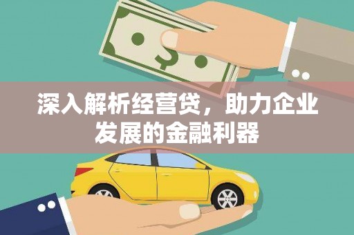 云霄深入解析经营贷，助力企业发展的金融利器