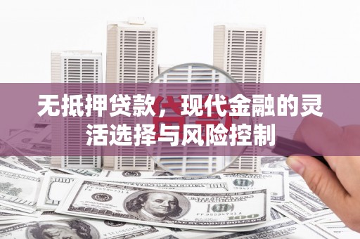 云霄无抵押贷款，现代金融的灵活选择与风险控制