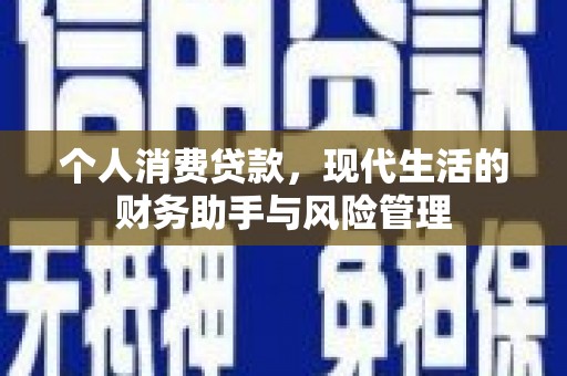 云霄个人消费贷款，现代生活的财务助手与风险管理