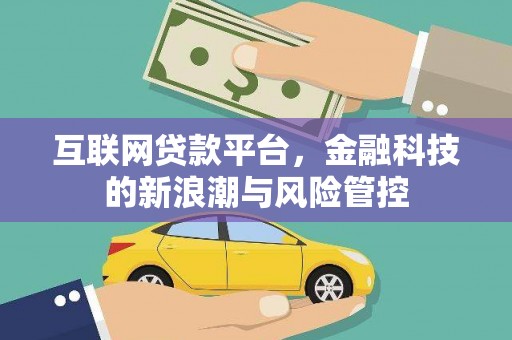 云霄互联网贷款平台，金融科技的新浪潮与风险管控