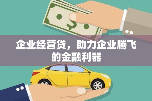 云霄企业经营贷，助力企业腾飞的金融利器