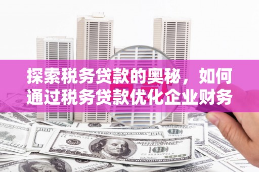 云霄探索税务贷款的奥秘，如何通过税务贷款优化企业财务