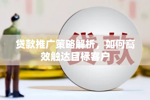 云霄贷款推广策略解析，如何高效触达目标客户