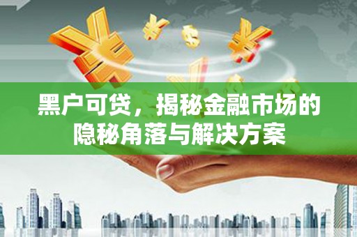 云霄黑户可贷，揭秘金融市场的隐秘角落与解决方案
