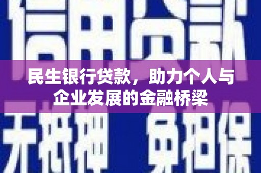 云霄民生银行贷款，助力个人与企业发展的金融桥梁