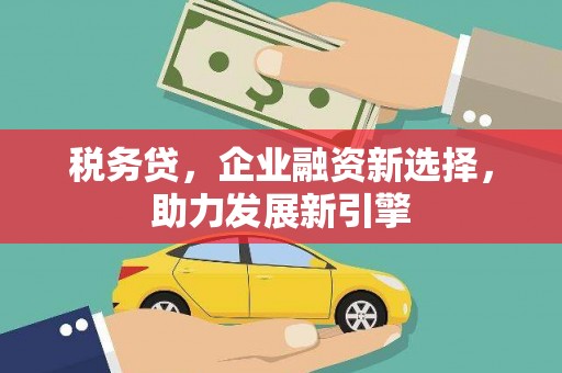 云霄税务贷，企业融资新选择，助力发展新引擎