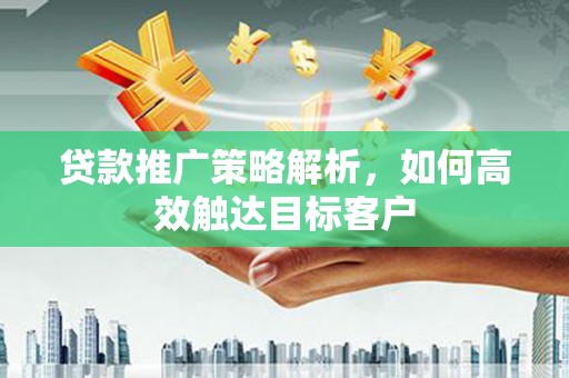云霄贷款推广策略解析，如何高效触达目标客户