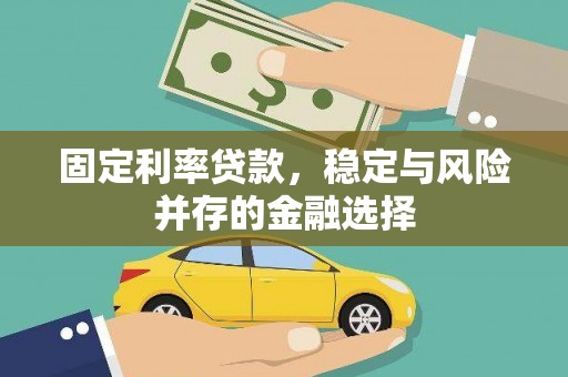 云霄固定利率贷款，稳定与风险并存的金融选择
