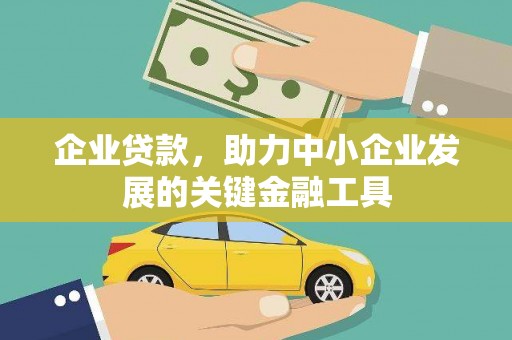 云霄企业贷款，助力中小企业发展的关键金融工具