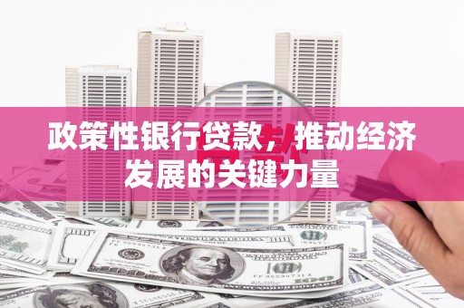 云霄政策性银行贷款，推动经济发展的关键力量