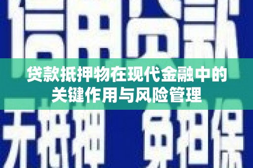 云霄贷款抵押物在现代金融中的关键作用与风险管理