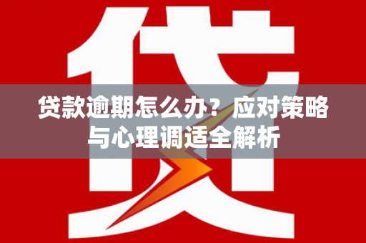 云霄贷款逾期怎么办？应对策略与心理调适全解析