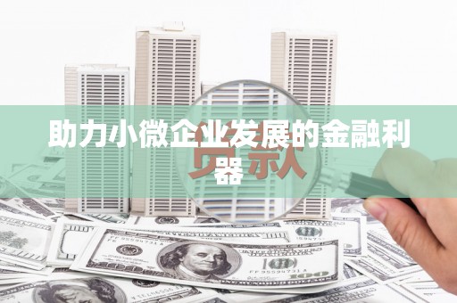 云霄助力小微企业发展的金融利器